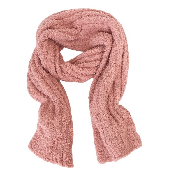 Free people Cloud Blush Pink Ribbed Knit Scarf - Picture 3 of 7
